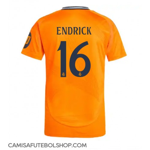 Camisa de time de futebol Real Madrid Endrick #16 Replicas 2º Equipamento 2024-25 Manga Curta